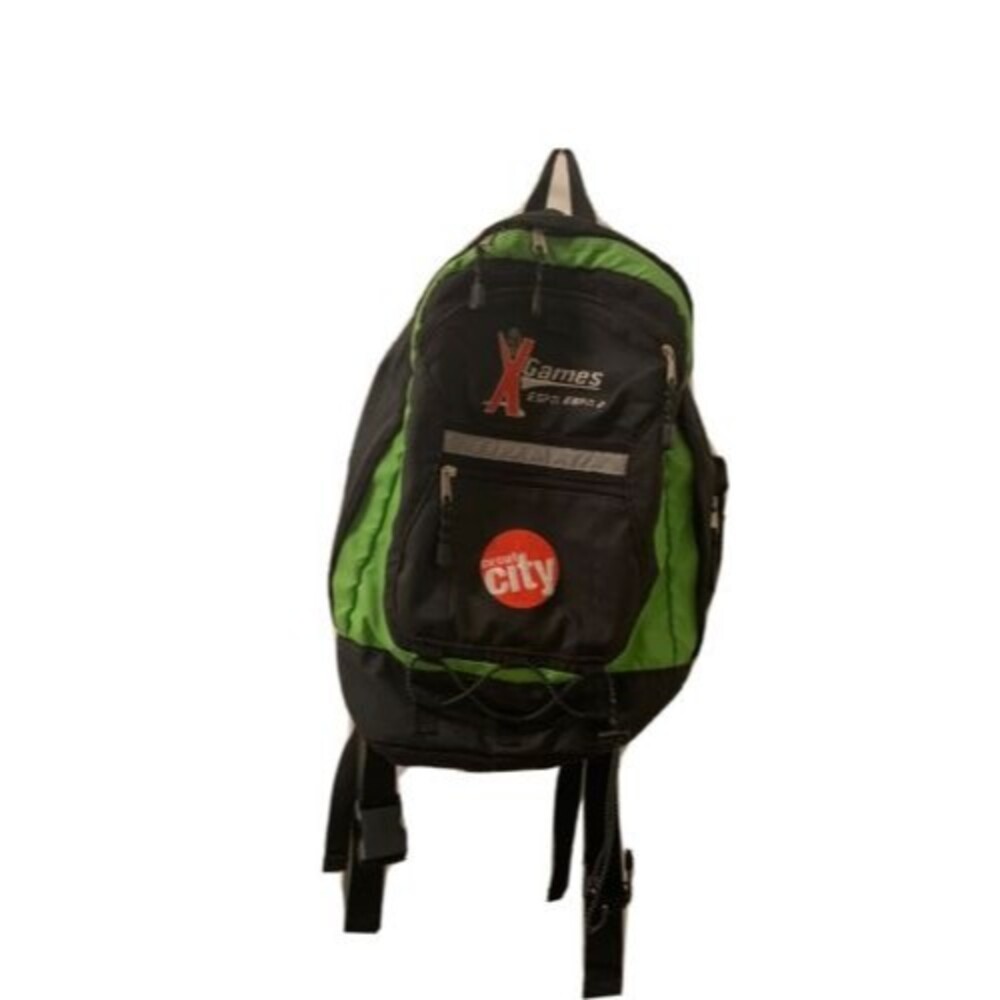 Vintage Circuit City X Games ESPN Backpack Bag Sack Multi-Color